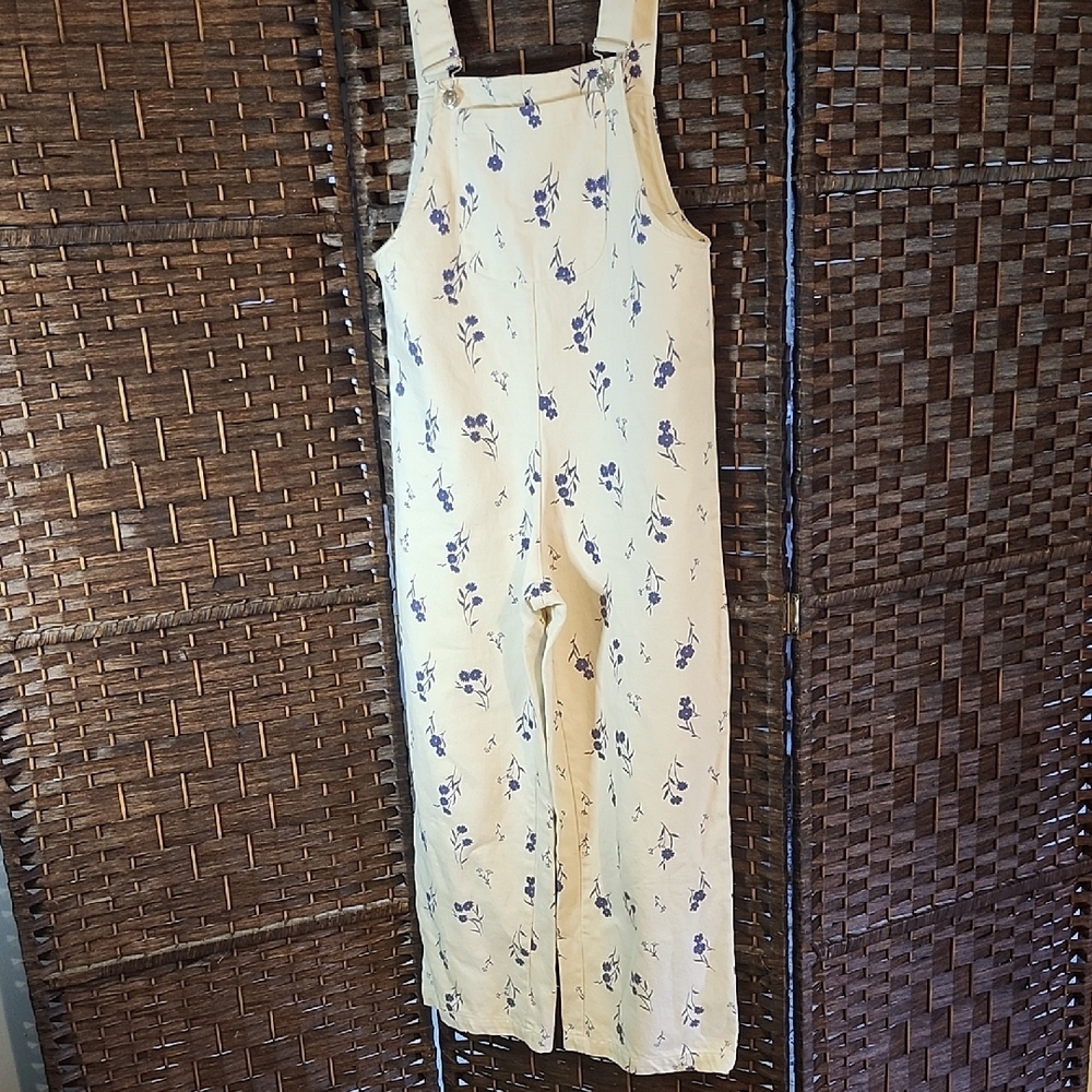 Zara Cream Floral Jumpsuit